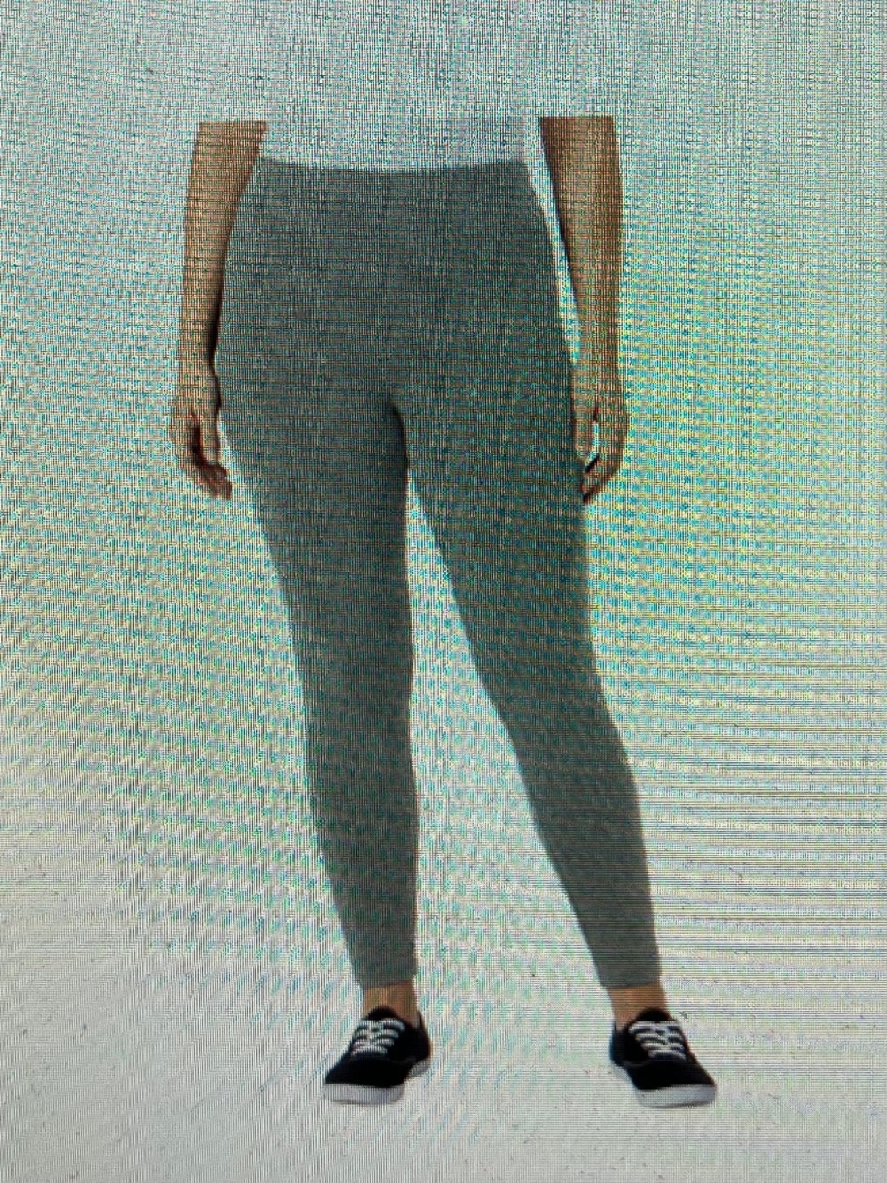 NEW WITH TAGS WOMAN WITHIN STRETCH COTTON KNIT PULL-ON LEGGINGS SIZE 1X GRAY